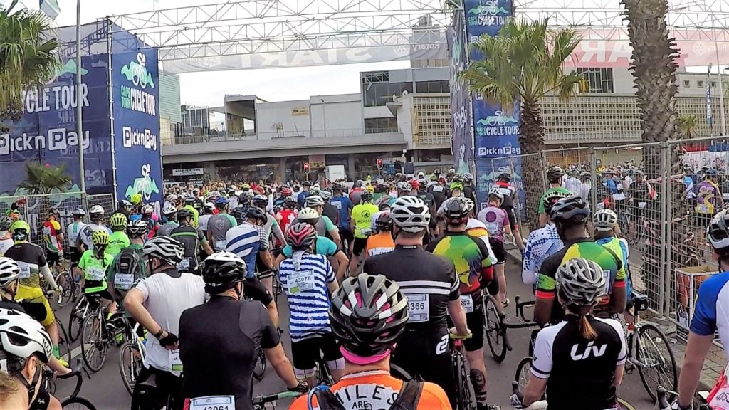 Startaufstellung Cape Town Cycle Tour
